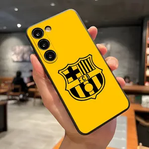 B-Barcelona logo Phone Case for Samsung S26 S25 S24 FE S23 S22 S21 plus S20 Ultra Note20Ultra Black soft shell