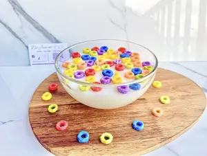 Fruit Loops Cereal Bowl Candle