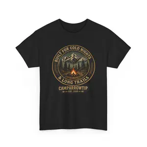 Built for Cold Nights & Long Trails Outdoor Tee Mens womens
