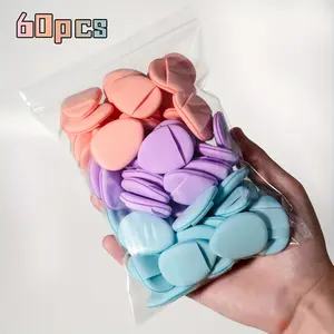 15/30/90pcs Mini Air Puff Sponges, Nonlatex Mixed Sponges, Air Cushion Puffs, Makeup Sponges, Hydrophilic PU, Unscented, Suitable for Liquid Foundation, Powder, Concealer, for all Skin Types