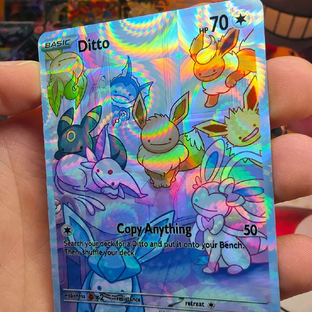 Ditto Eeveelution Squad Custom Card | Multiple Holo / Textured Finishes - TikTok Shop Ditto Eeveelution Squad Custom Card | Multiple Holo / Textured Finishes - TikTok Shop