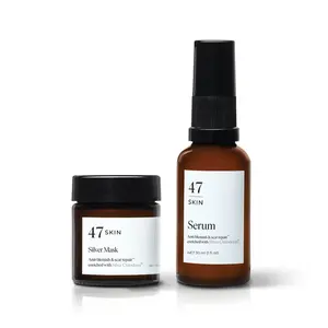 47 Skin 2 Step Treatment Set - Anti-blemish & Mark Repair Serum and Silver Mask enriched with Silver Chitoderm