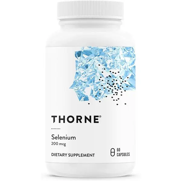 THORNE - Selenium - 200 mcg Selenium Supplement for Antioxidant Support - Supports Thyroid Health, Immune Function & Healthy Aging - Third-Party Certified - Gluten, Dairy & Soy-Free - 60 Capsules