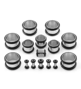 Simple Stainless Steel Ear Tunnels Simple Stainless Steel Ear Tunnels