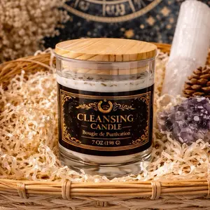 Cleansing Candle – Spiritual Energy Reset Handmade Ritual Candle 7 OZ 198 G for Decor Ornaments