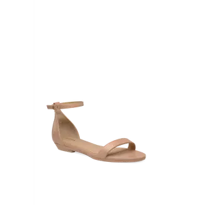 The Pashionista - Latte Leather Flat