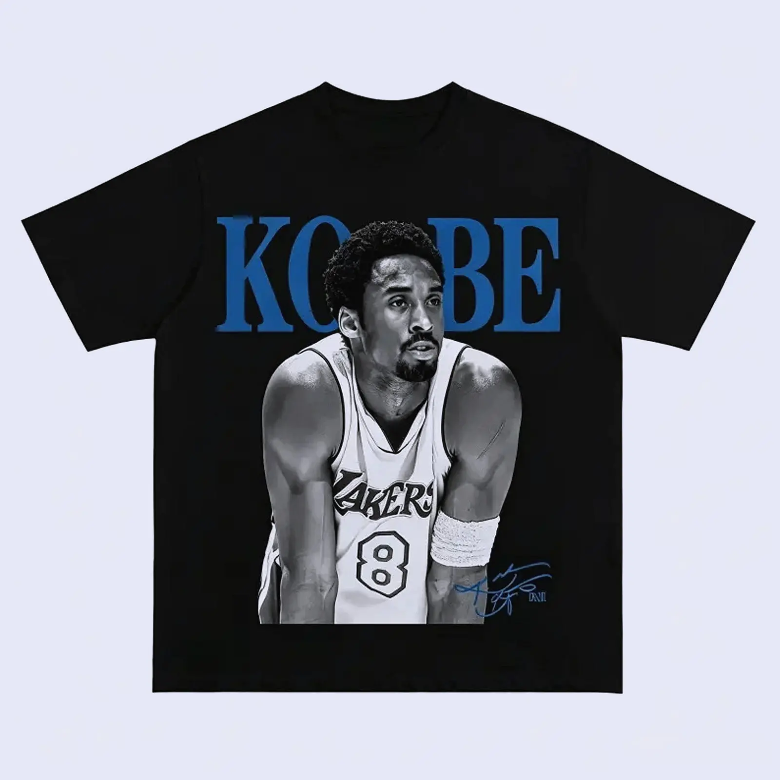 Kobe Bryant Basketball Comfort Color Tee Pure Cotton Fabric Casual Crew Neck Short Sleeve Soft-Washed T-Shirt Trendy Tops for Women for Men, Perfect Gift