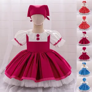 01 Hot Pink with Scarf Cartoon Cosplay Costume Fancy Carnival Kids Clothes Performance Princess Theme Party Holiday Baby Girls Ball Gown Toddle Cocktail Dress 6M-3Y