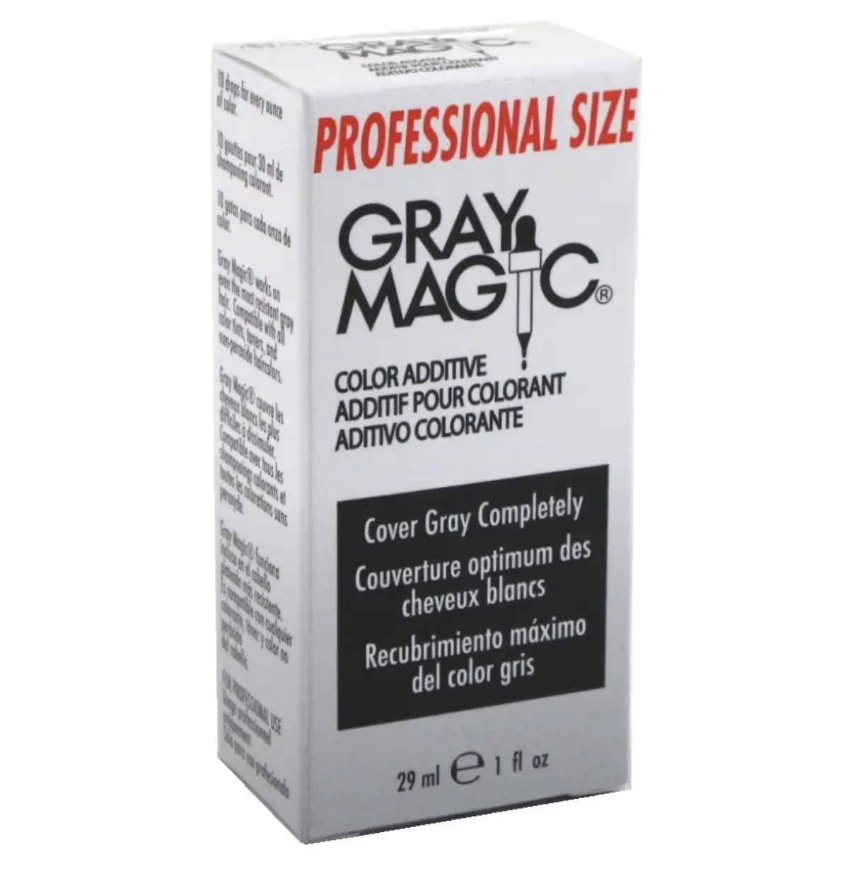 Ardell Gray Magic Color Additive, Professional Haircare Treatment for Stubborn Gray Coverage, Boosts Color in All Hair Dyes, 1 fl oz, Boosts Cover