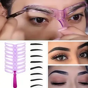 8pcs Eyebrow Tool Eyebrow Auxiliary Makeup Tools