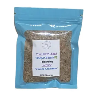 Yoni Vinegar & Herb Bath Soak - Douche Alternative for Cleansing - Unisex - All Natural Ingredients - Size 1/2 ounce Body Care Gentle Cleanser Hygiene