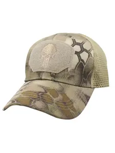 Skull Mesh Baseball Cap Men Tactical Operator Caps Fitted Outdoor Breath Hats