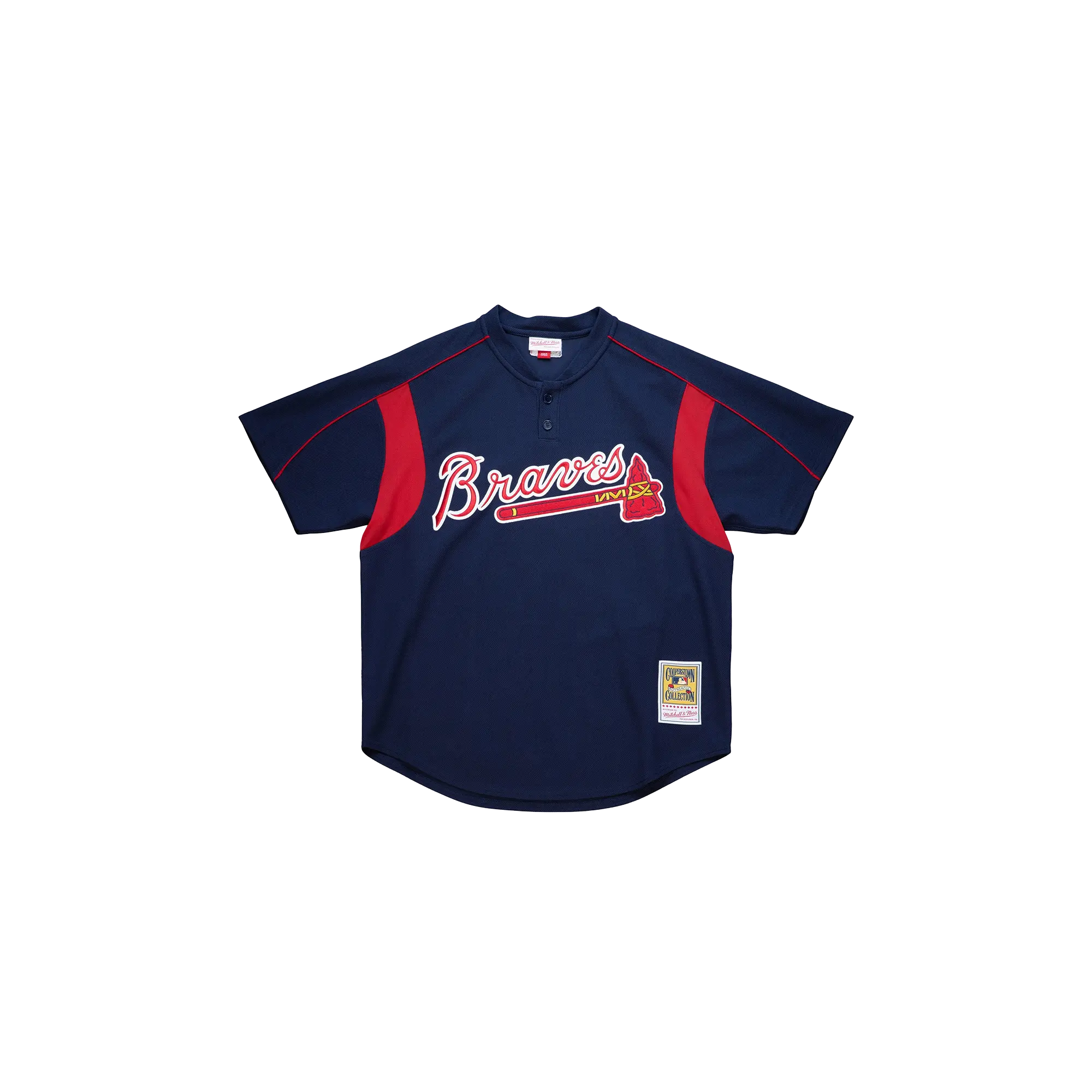 MLB BP JERSEY BRAVES 2003 JOHN SMOLTZ "Navy" ABPJ3336 ABR03JSMNAVY