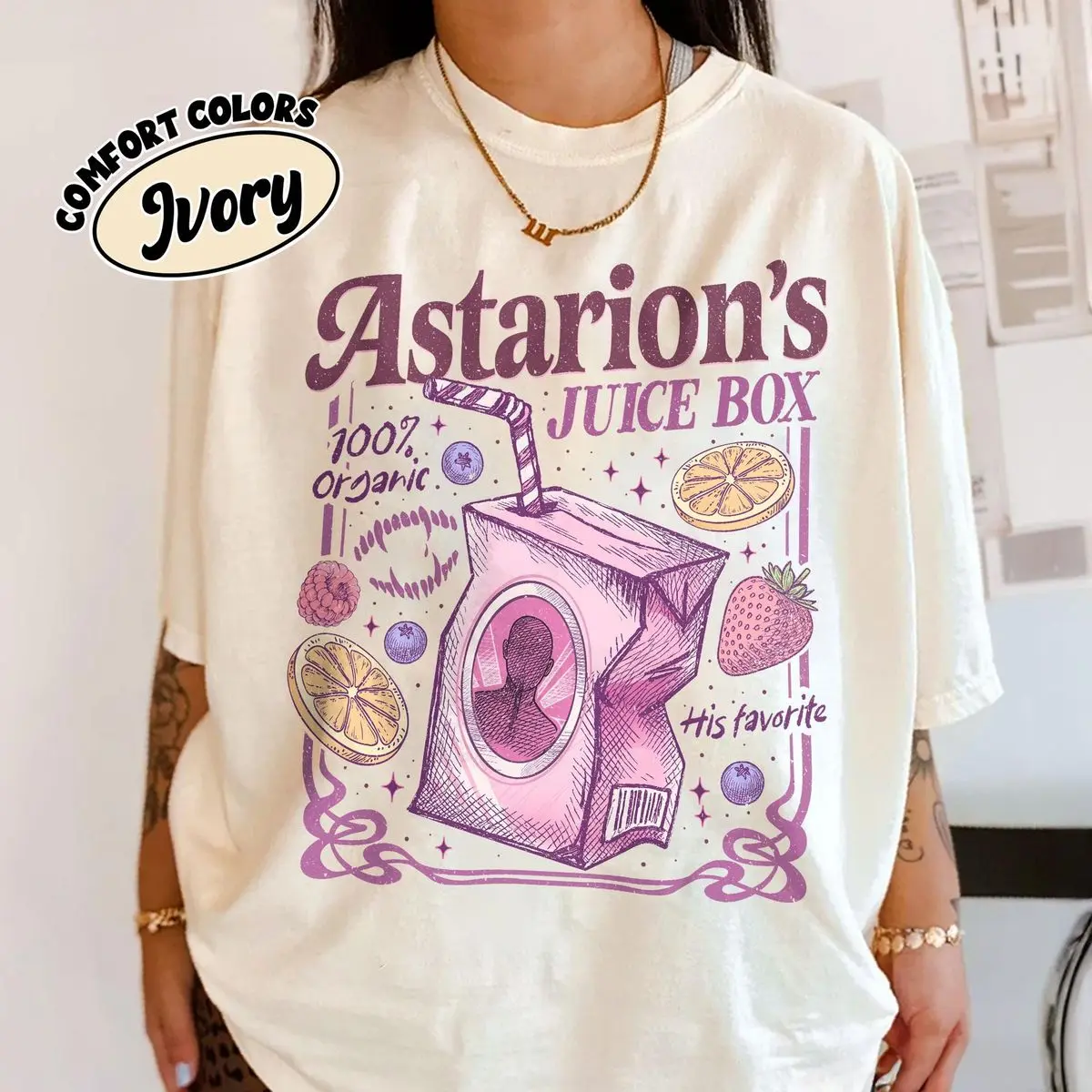 Comfort Colors Astarion's Juice Box Bg3 Shirt, Funny Astarion Game Fan Tshirt, Baldur's Gate Inspired Tee, Dark Humor Gift, Unisex Crew Neck Top, Classic Streetwear