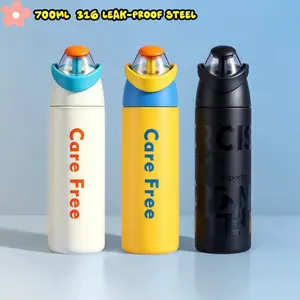 316 Stainless Steel Insulated Water Bottle, 23oz Capacity, Leak-Proof Design, Unisex, Ideal for Sports, Outdoor Activities, Home Use