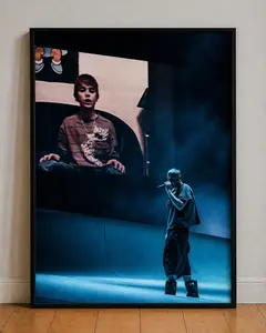 [Unframed] JT Coachella Weekend 1-2 Poster HD canvas print of JT, wall art, room decoration in an aesthetic style for music lovers, music show fans, birthday gifts.