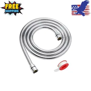 Shower Hose, 69 Inches Extra Long Stainless Steel Handheld Shower Head Hose (Chrome)