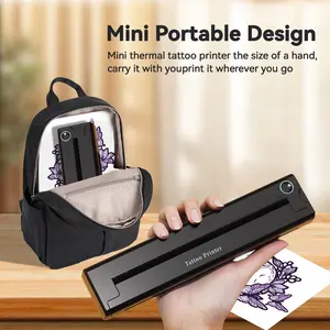Portable A4 Thermal Printer, Mini Tattoo Stencil Transfer Printer, Multifunctional Tattoo Document Printer, Wireless Bluetooth-compatible