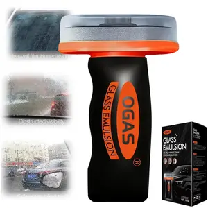 Automotive Oil Film Cleaning Brush, Glass Cleaning Board for Windshield & Windows, Portable Oil Film Remover & Streak-Free Cleaner for Car Interior Exterior Use