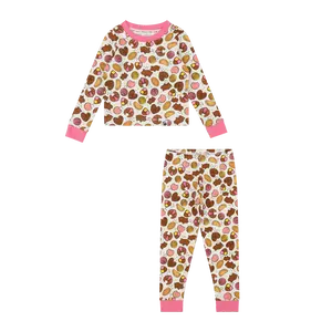 Kids Pan Dulce Playsuit Set – Latin Bakery Print Playsuit Set by Mixed Up Clothing