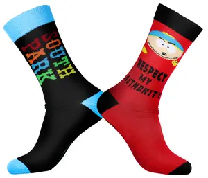 South Park Men's Cartman Respect My Authority Adult 2 Pair Crew Socks