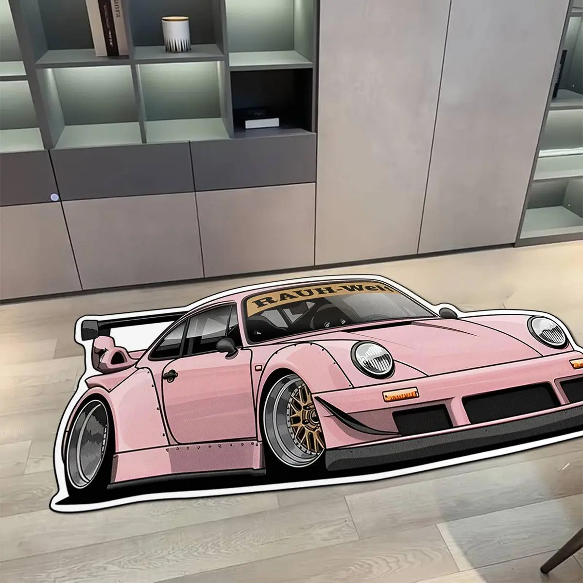 Cartoon Car Shaped Rug, Creative Irregular Carpet, Durable Quality Soft Floor Mat, Decorative Carpet for Home Living Room Bedroom Office, Cartoon Pattern Rug, Decorative Area Rug, Home Decor Rugs, House Decor Rug