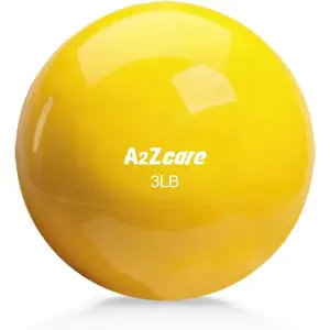 Toning Ball - Weighted Toning Exercise Ball - Soft Weighted Medicine Ball for Pilates, Yoga, Physical Therapy and Fitness