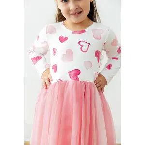 Valentine's Wishes L/S Tutu Dress