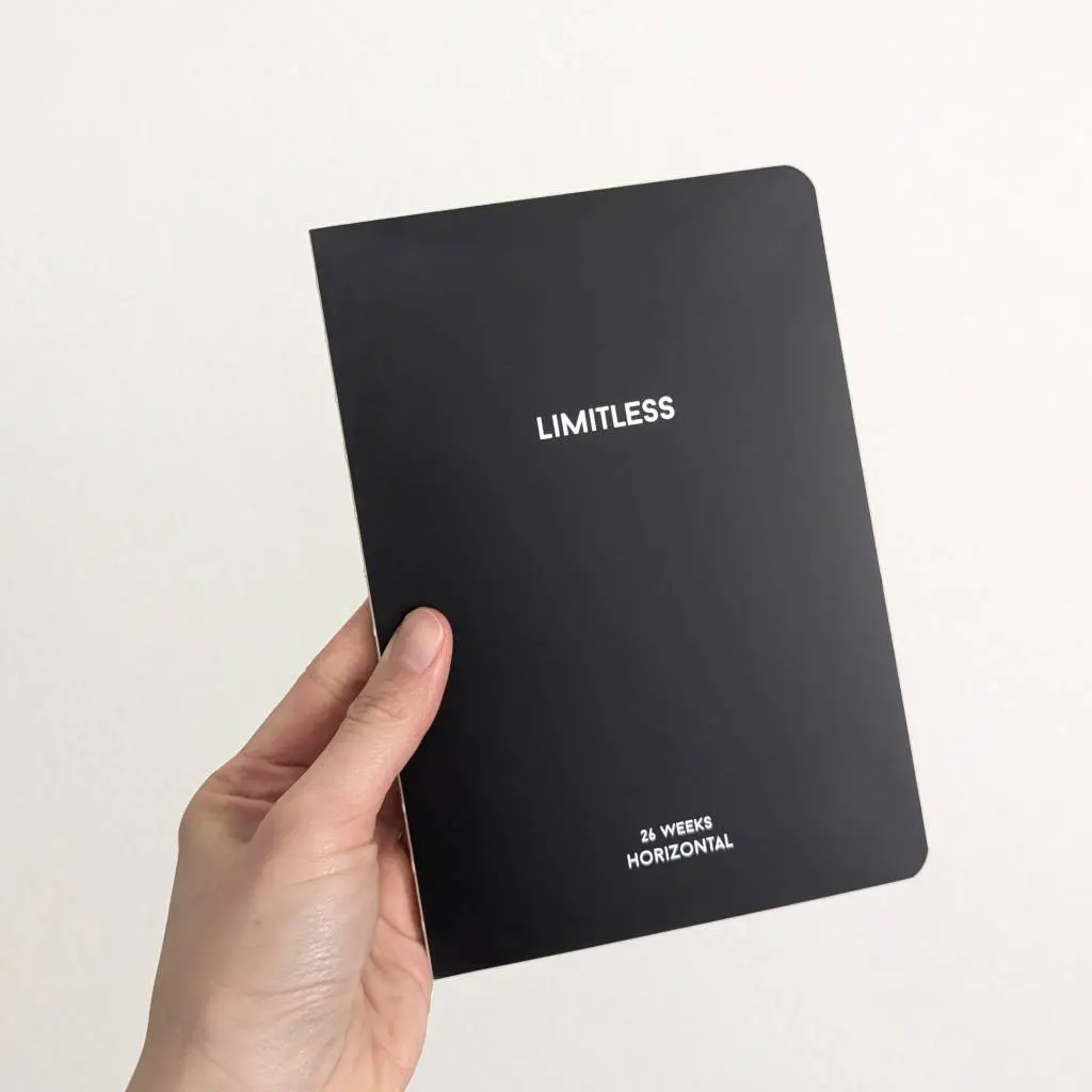 Limitless Planner (undated horizontal) - simple planner, minimalist, unisex, cream paper, corporate, school