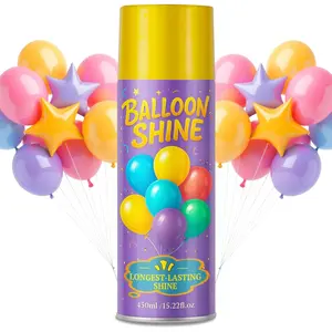Balloon Shine Spray for Party : 15 oz Balloons Spray Silicone for Mother's Day Halloween Birthday Decorations - Long Lasting Instant High Shine Waterproof for Outdoor Décor
