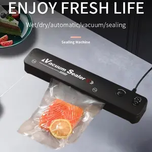 Vacuum Sealing Machine Set, 55 Sealed Bags, for food Preservation And Storage, Suitable For Food Preservation And Storage As Well As Vacuum Low-temperature Cooking, Automatic Vacuum for food Sealing Machine, Convenient Household for food Preservatio