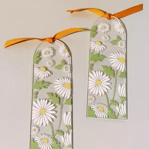 White Flower Bookmark