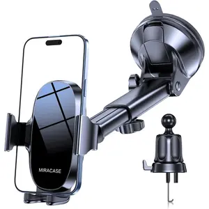 3-in-1 Cell Phone Holders for Your Car, Universal Car Phone Holder Mount for Dashboard, Air Vent, Windshield For iPhone16,15,14,13,12,11 Pro Max,Xs,XR,X,Galaxy Stripe