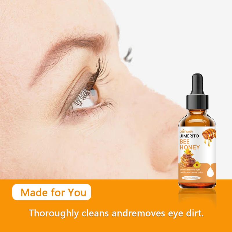 Ximonth Jimerito Honey For Eyes, Refreshing, Moisturizing And Soothing Eye Drops For Dry And Astringent Eyes
