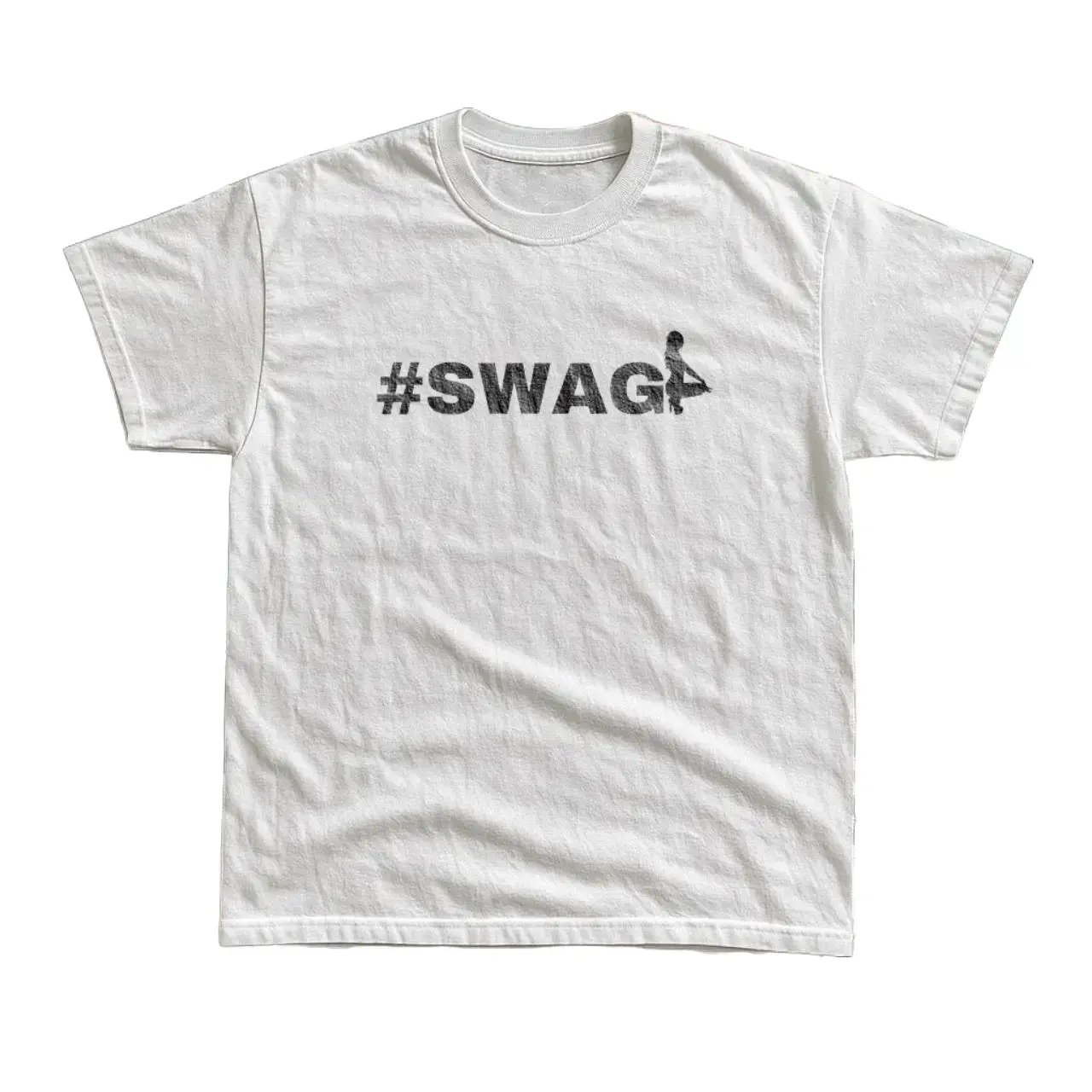 Vintage Swag Pinup Graphic T-Shirt, White Unisex Cotton Tee, Retro 90s Pinup Girl Shirt, Y2K Graphic T-Shirt, Vintage Americana Streetwear Gift