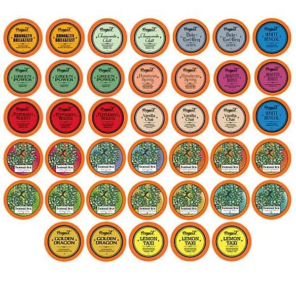 Two Rivers Assorted Tea Sampler Pack 40 Count