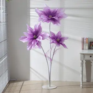 Large Artificial Flower Decoration, Vibrant Colors, Durable Floor Decor, Perfect for Weddings, Holidays & Events