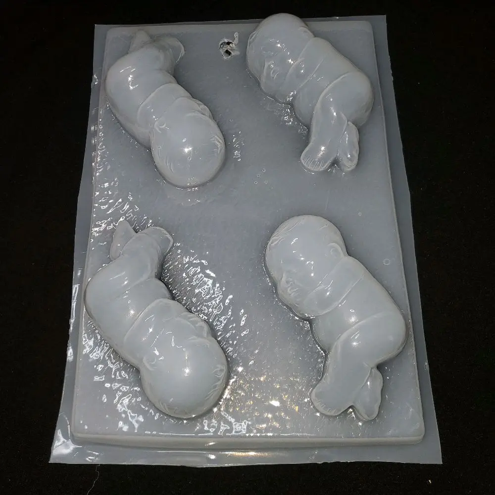 Plastic Mold in Baby Theme - Clear Plastic Baby-Shaped Mould for Baby-Themed Uses