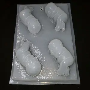 Plastic Mold in Baby Theme - Clear Plastic Baby-Shaped Mould for Baby-Themed Uses