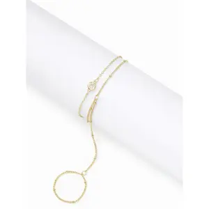 Cider RHINESTONE HAND CHAIN BRACELET