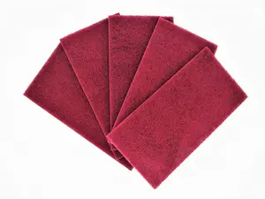 Very Fine Nylon Web Abrasive Scuff Pads - Efficient Auto Body Tools - 25 Sheets (1672)