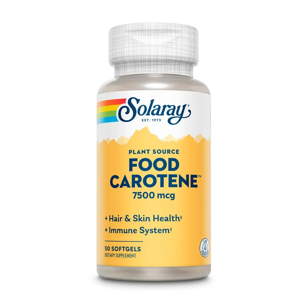 Food Carotene, Vitamin A As Beta Carotene 7500mcg