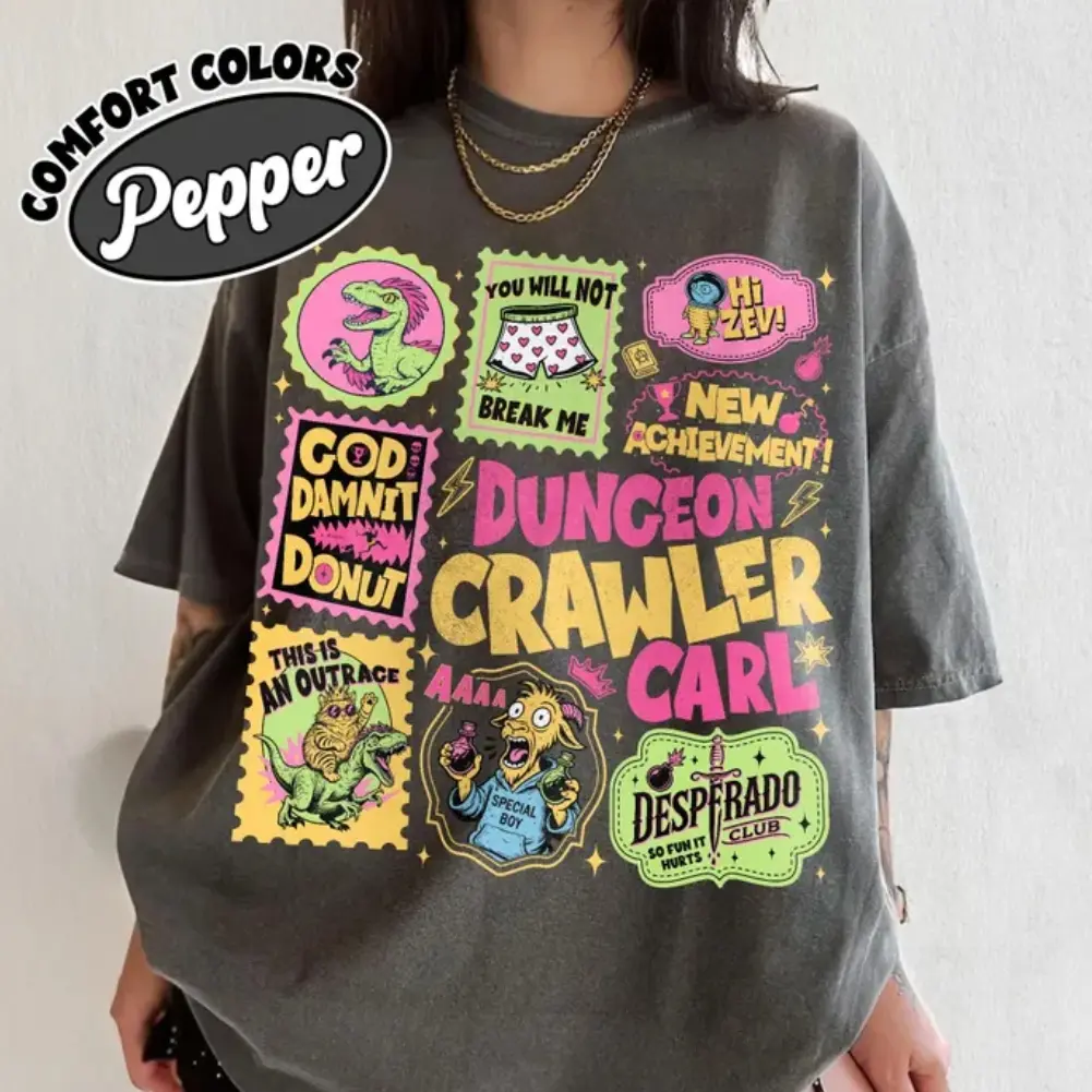 Vintage Dungeon Crawler Carl Stamp Shirt, God Damnit Princess Donut T-Shirt, Im Yelling Carl You Will Not Break Me Shirt, SciFi Book Lover Graphic Tee, Fantasy RPG Meme Tee, Gift for Men, Gift for Women