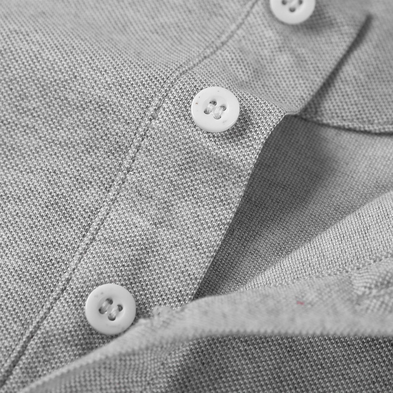 Men’s slim-fit short-sleeve polo shirt, classic pique polo with a pointed collar, breathable casual collared top for golf, business, and everyday wear