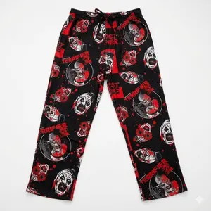Terrifier 2 Art the Clown Pajama Pants – Horror Movie Lounge Sleepwear for Fans, Super Comfortable Loose Fit Four Seasons Casual Sleep Bottoms, Ultimate Horror Fan Gear
