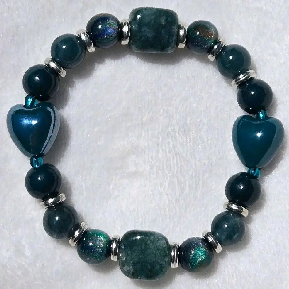 Teal Dreams Bracelet - Unique Teal Hues - Versatile & Elegant Accessory for Modern Vibe