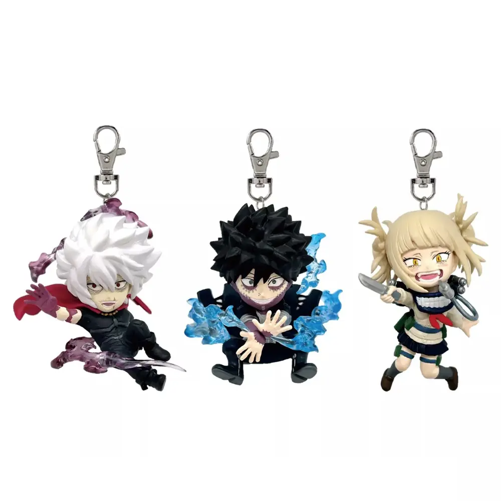 My Hero Academia Anime Shigaraki Tomura Himiko Toga Dabi Small Figure Keychain Ornament Toys Collection Gift