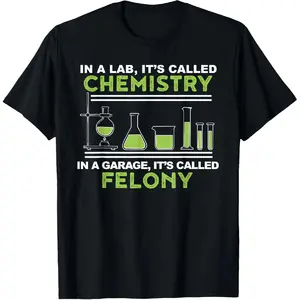 100% Cotton Chemistry Garage TShirt |   Funny Chemistry Shirt T-Shirt