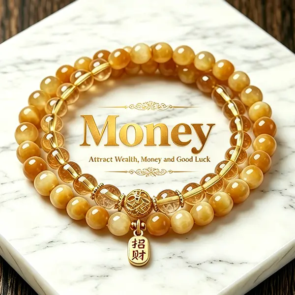 Double-Layer Good Luck Beaded Bracelet - Manifest Wealth, Prosperity, Healing & Protection - Fashion Costume Jewelry Accessory for Parties, Best Couple Gift for Daily Wear, Birthdays,Anniversary