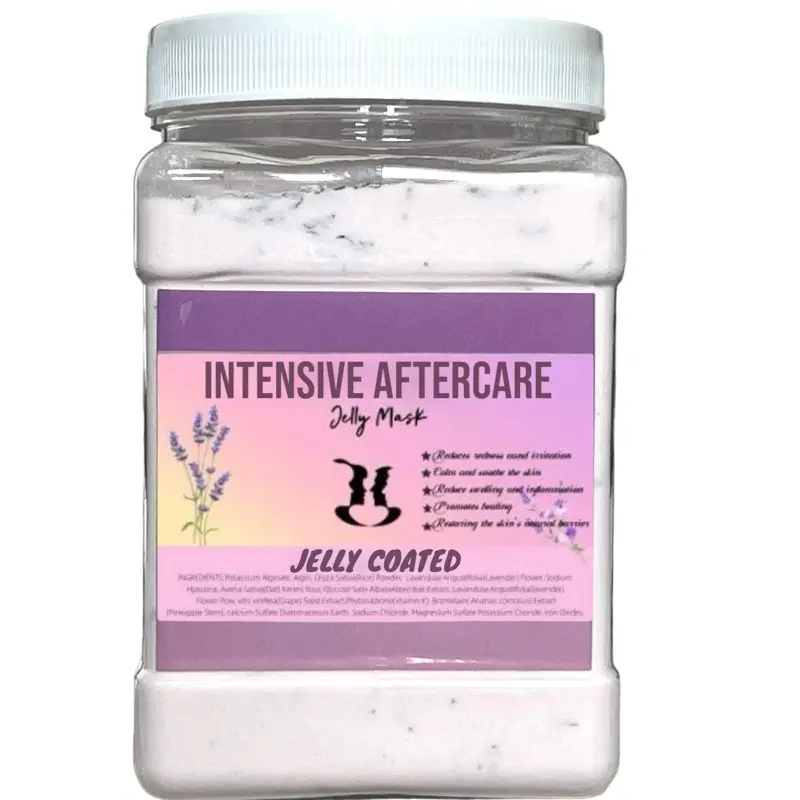 Intensive Hydrating Aroma Antioxidants Aftercare Jelly Mask Powder Set with Mixing Bowl & Tools, Radiant Facial Mask for Spa Use, All Skin Types